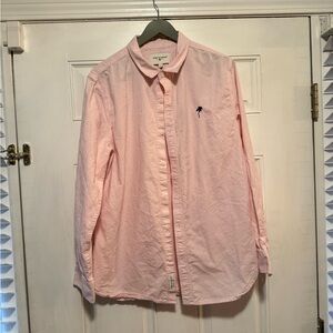 Modern Amusement Soft Pink Button-Down Shirt